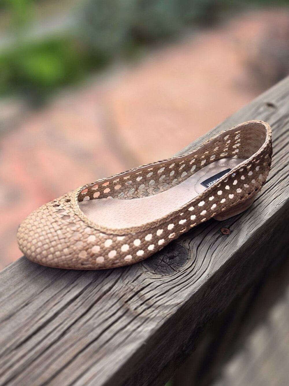 Leather Ballet Flats. Size: 37. Color: beige. TTS. Great condition.